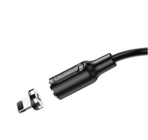 11.11 Дата-кабель USB 2.4A для Lightning 8-pin MAGNETIC Borofone BX41 ПВХ 1м