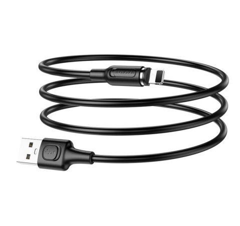 Дата-кабель USB 2.4A для Lightning 8-pin MAGNETIC Borofone BX41 ПВХ 1м