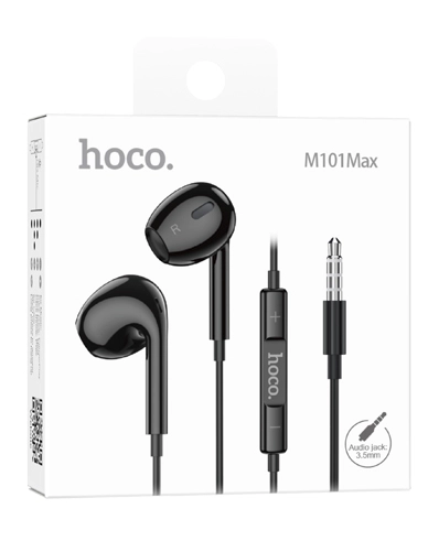 Наушники проводные вкладыши AUX с МК и рег.громкости Hoco M101 Max