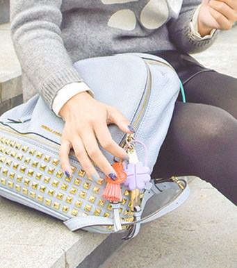 Дата-кабель USB 2.1A для micro USB брелок-подвеска JOYROOM Lucky Clover S-L125 0.2м