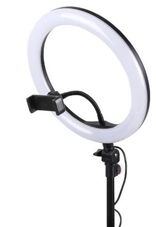 Кольцевая лампа M-33 с пультом на проводе, диаметр 33см, в коробке