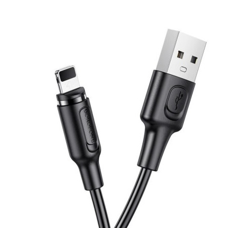 11.11 Дата-кабель USB 2.4A для Lightning 8-pin MAGNETIC Borofone BX41 ПВХ 1м