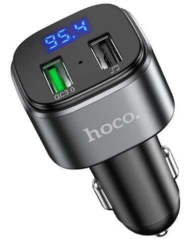 FM-трансмиттер+АЗУ 2USB 5.0A/1.5A QC3.0 Bluetooth 5.0 Hoco E67