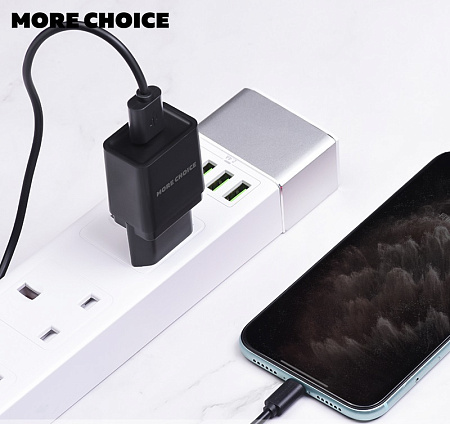 СЗУ 1USB 1.0A для Lightning 8-pin More choice NC33i