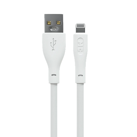 Дата-кабель USB 2.4A для Lightning 8-pin More choice K60i ПВХ 2м