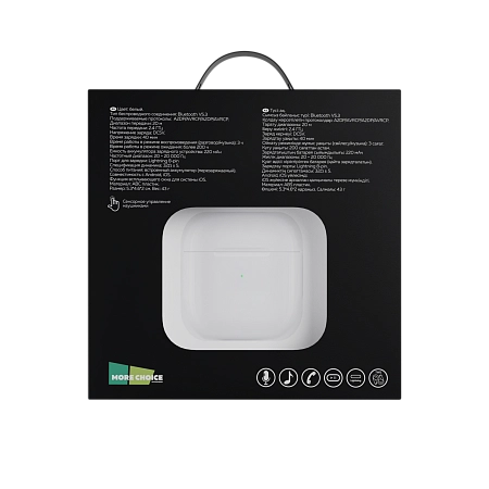 Bluetooth-наушники беспроводные вкладыши More choice BW04 TWS
