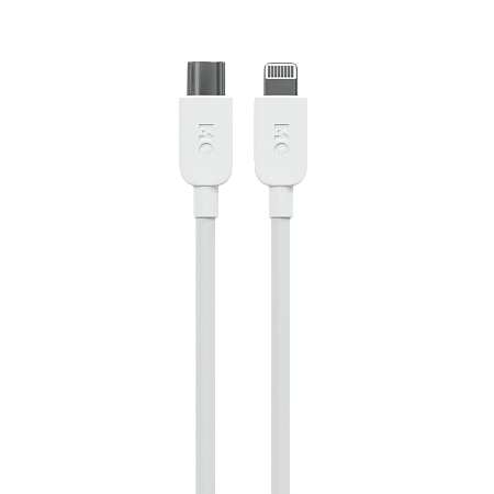 Дата-кабель USB 3.0A PD 27W для Lightning 8-pin Type-C More choice K85ia ПВХ 1м