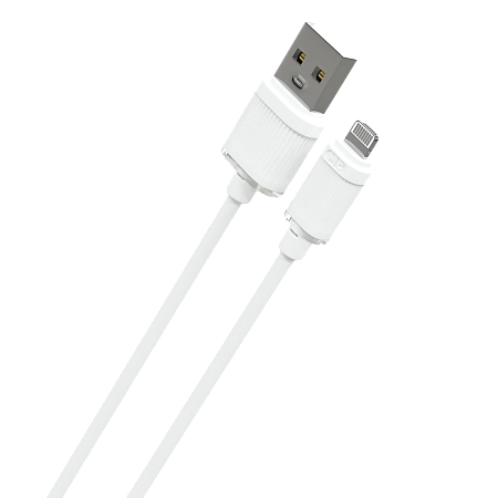 Дата-кабель USB 2.4A для Lightning 8-pin More choice K67i ПВХ 1м