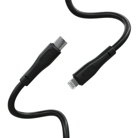 Дата-кабель USB 3.0A PD 27W для Lightning 8-pin Type-C More choice K60ia ПВХ 1м