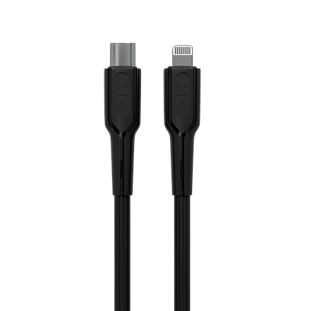 Дата-кабель USB 3.0A PD 27W для Lightning 8-pin Type-C More choice K63ia ПВХ 1м