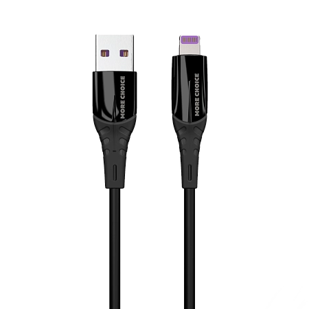 Дата-кабель USB 2.4A для Lightning 8-pin More choice K35i силикон 1м