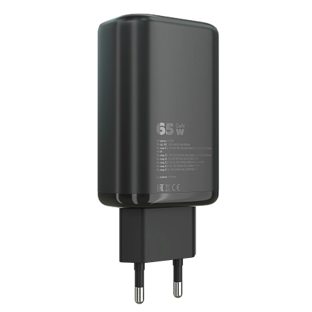 СЗУ 1USB+2Type-C 3.0A PD 65W быстрая зарядка More Choice NC79