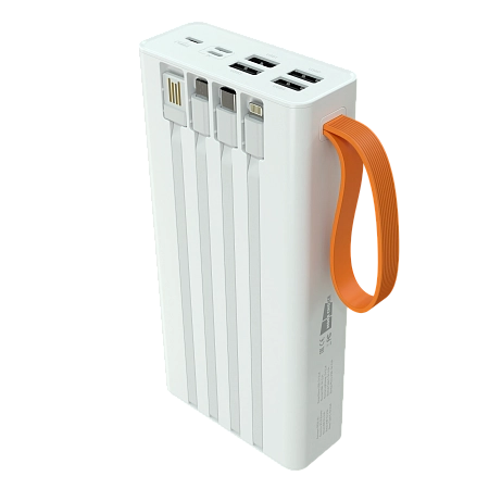 Внешний аккумулятор 30000mAh 2USB 2.1A More choice PB22-30 с кабелем
