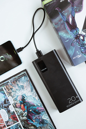 Внешний аккумулятор 20000mAh Smart 3USB Type-C 3A PD 20W+QC3.0 More choice PB32S-20 