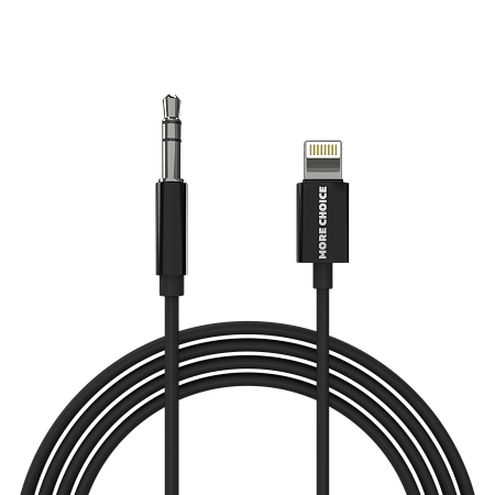 Аудиокабель AUX 3.5mm Lightning 8-pin 1м More choice UK28i
