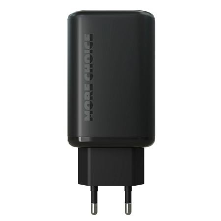 СЗУ 1USB+2Type-C 3.0A PD 65W быстрая зарядка More Choice NC79