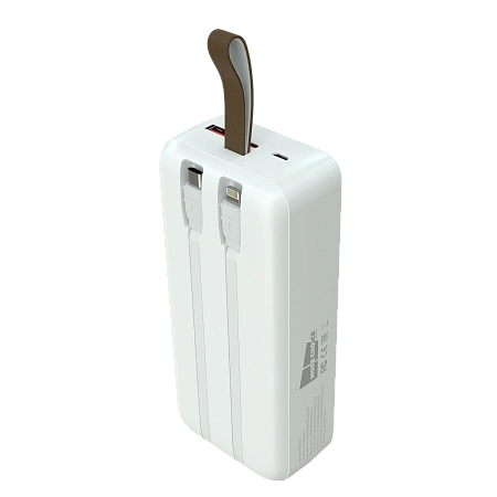 Внешний аккумулятор 30000mAh 1USB 3.0A 22.5W PD More choice PB55-30 с кабелем