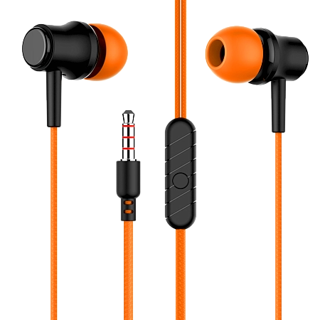 Наушники вакуумные AUX разъём с МК без рег.громкости длина 1.2м More choice G16