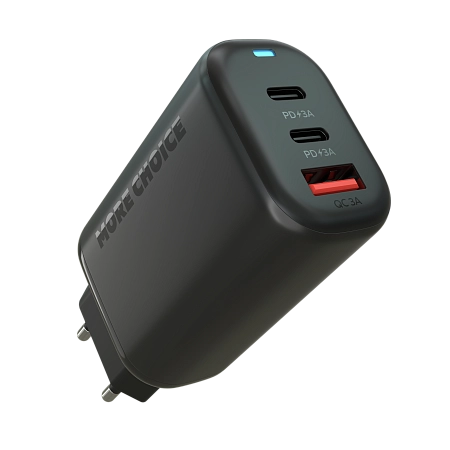СЗУ 1USB+2Type-C 3.0A PD 65W для Type-C Type-C 100W 2м More Choice NC79a