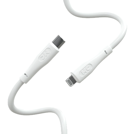 Дата-кабель USB 3.0A PD 27W для Lightning 8-pin Type-C More choice K60ia ПВХ 1м