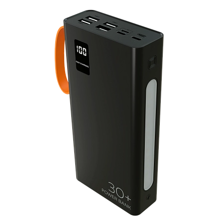 Внешний аккумулятор 30000mAh 2USB 2.1A More choice PB22-30 с кабелем
