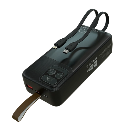 Внешний аккумулятор 30000mAh 1USB 3.0A 22.5W PD More choice PB55-30 с кабелем