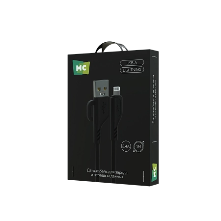 Дата-кабель USB 2.4A для Lightning 8-pin More choice K81i ПВХ 1м