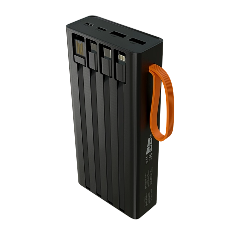 Внешний аккумулятор 20000mAh 2USB 2.1A More choice PB22-20 с кабелем 