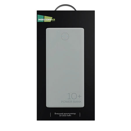 Внешний аккумулятор 10000mAh 2USB 2.1A More choice PB11-10