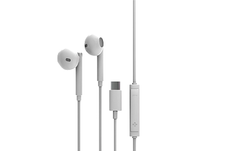 Наушники вкладыши Type-C разъём с МК и рег. громкости длина 1.2м More choice G19a