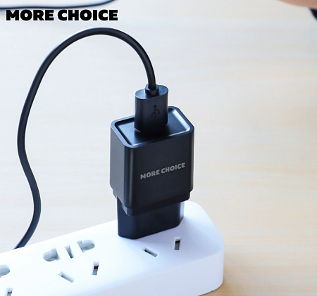 СЗУ 1USB 1.0A для Lightning 8-pin More choice NC33i
