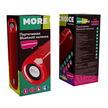Колонка Bluetooth 5.1 2*5W 1800mAh More Choice BS22