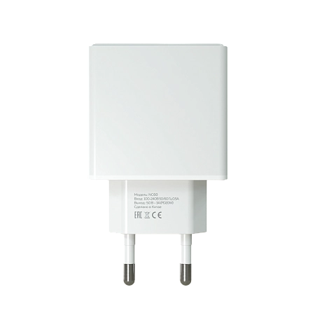 СЗУ 1Type-C 3.0A PD 20W быстрая зарядка для Type-C Type-C More choice NC60a