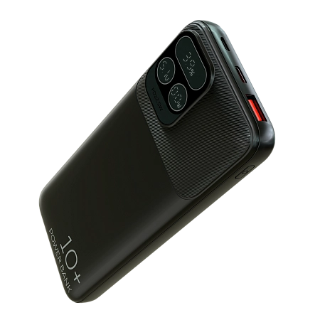 Внешний аккумулятор 10000mAh 1USB 3.0A 22.5W PD More choice PB55-10 с кабелем