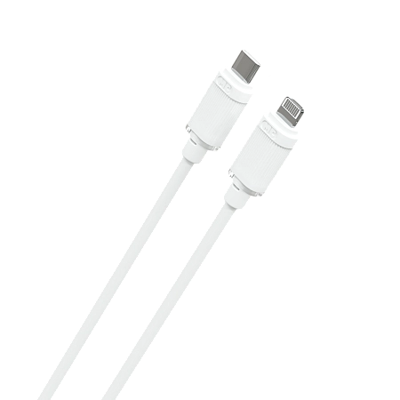 Дата-кабель USB 3.0A PD 27W для Lightning 8-pin Type-C More choice K67ia ПВХ 1м 