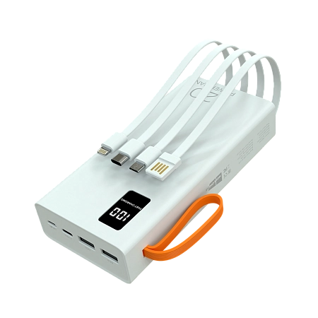 Внешний аккумулятор 20000mAh 2USB 2.1A More choice PB22-20 с кабелем 