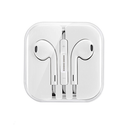 Наушники вкладыши AUX разъём с МК длина 1.2м More choice G11 Original Apple