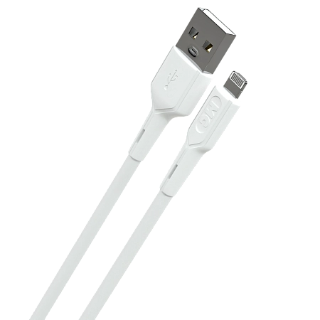 Дата-кабель USB 2.4A для Lightning 8-pin More choice K63i ПВХ 2м
