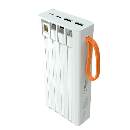 Внешний аккумулятор 20000mAh 2USB 2.1A More choice PB22-20 с кабелем 