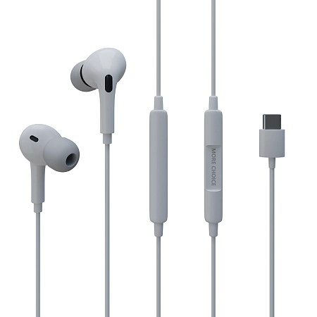 Наушники вакуумные Smart AUX разъём с МК c рег.громкости длина 1.2м More choice G31S