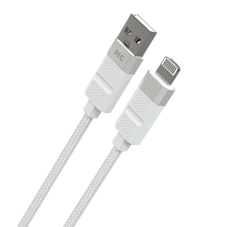 Дата-кабель USB 2.4A для Lightning 8-pin More choice K87i нейлон 2м
