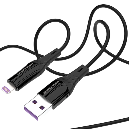 Дата-кабель USB 2.4A для Lightning 8-pin More choice K35i силикон 1м