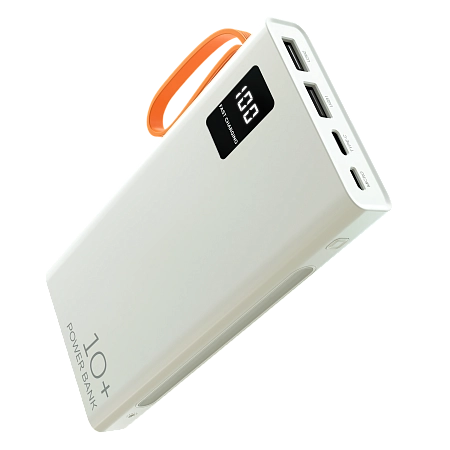 Внешний аккумулятор 10000mAh 2USB 2.1A More choice PB22-10 с кабелем