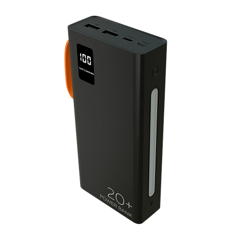 Внешний аккумулятор 20000mAh 2USB 2.1A More choice PB22-20 с кабелем 