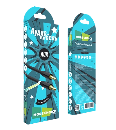 Аудиокабель AUX 3.5mm 1.2м More choice UK13