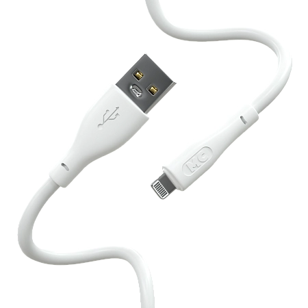 Дата-кабель USB 2.4A для Lightning 8-pin More choice K60i ПВХ 1м