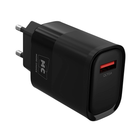 СЗУ 1USB 3.0A QC3.0 15W быстрая зарядка для Type-C More Choice NC09a