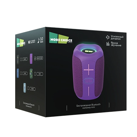 Колонка Bluetooth 5.3 8W 1200 mAh More Choice BS33