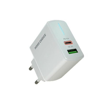 СЗУ 1USB+1Type-C 3.0A PD 20W+QC3.0 быстрая зарядка для Lightning 8-pin Type-C More choice NC61i