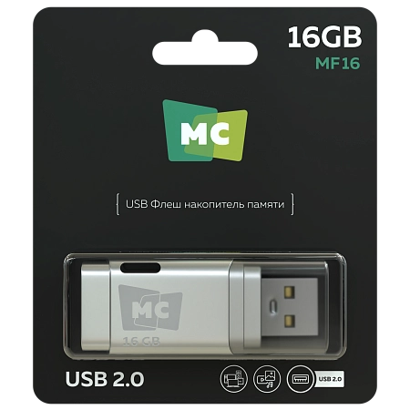 Флеш накопитель памяти USB 16GB 2.0 More Choice MF16